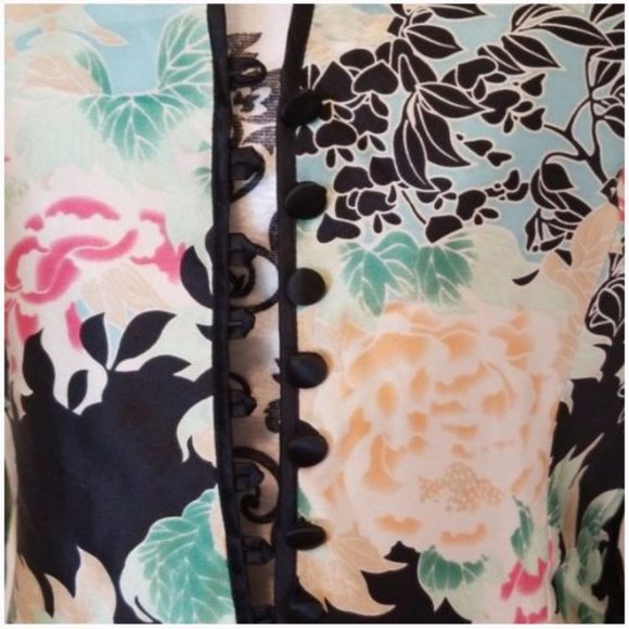 STUNNING ASIAN SILK JACKET!!  8 - 10 EUC, GORGEOUS - Picture 4 of 10